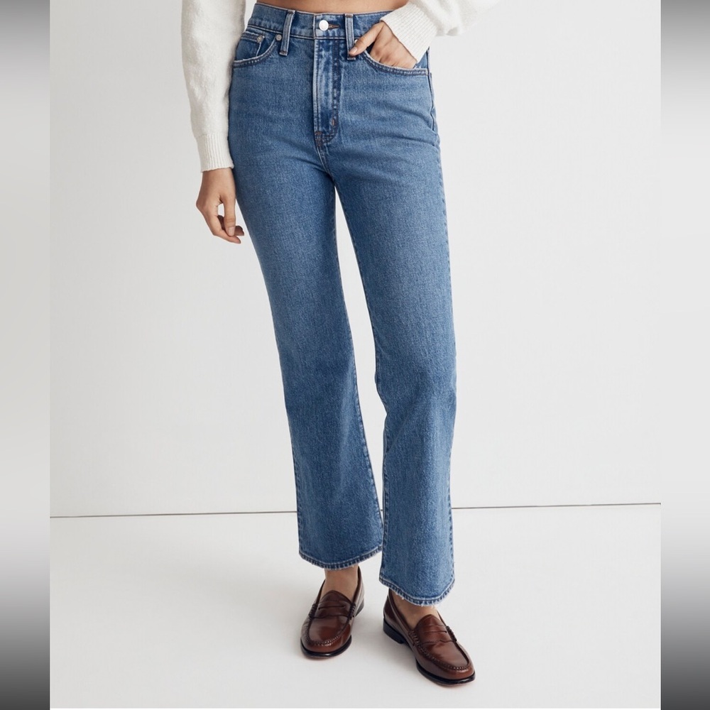 NWT Madewell Perfect Vintage Flare Crop Jean